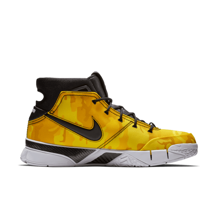 Nike Kobe 1 Protro Undefeated Yellow Camo (La Brea) Angle 2