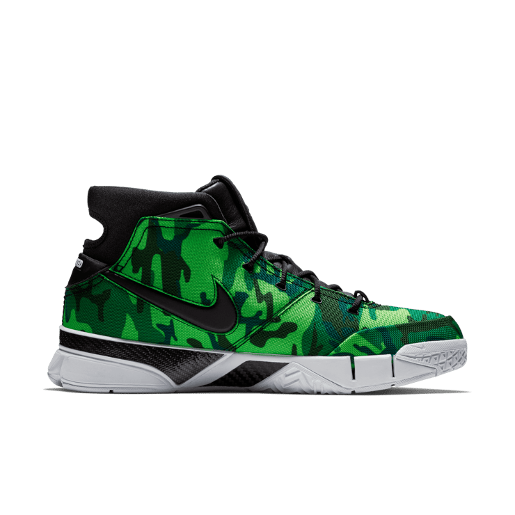 Nike Kobe 1 Protro Undefeated Green Camo (Silver Lake) Angle 2