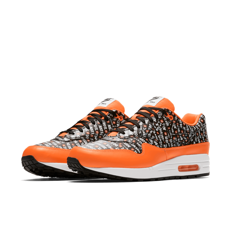 Nike Air Max 1 Just Do It Pack Black Orange Angle 2