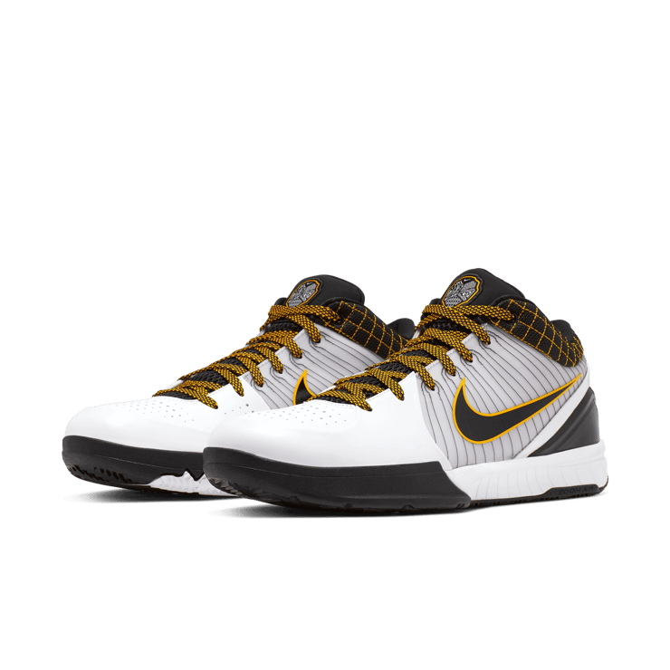 Nike Kobe 4 Protro White Black Del Sol Angle 2