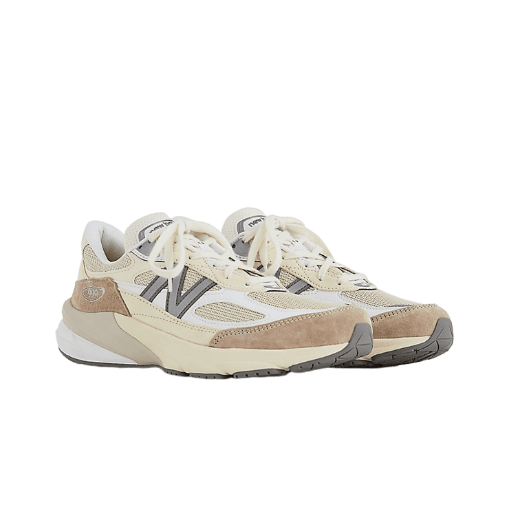 New Balance 990v6 Made In USA Cream Tan Angle 2