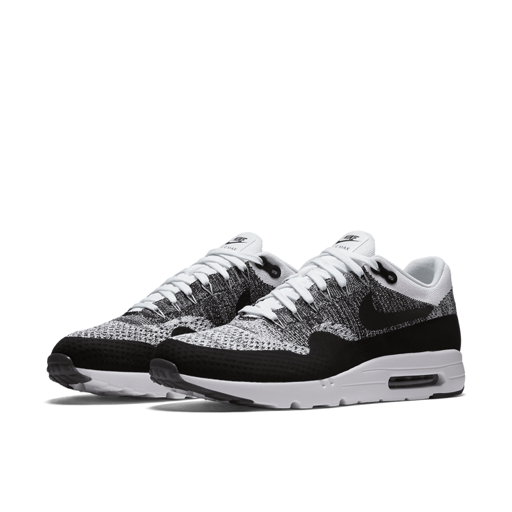 Nike Air Max 1 Ultra Fkynit White Black Angle 2