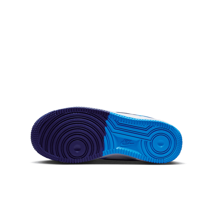 Nike Air Force 1 Low Split Light Photo Blue Deep Royal Blue (GS) Angle 0