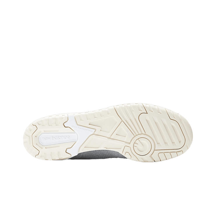 New Balance 550 Grey Suede Angle 3