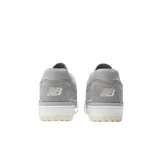 New Balance 550 Grey Suede Angle 4
