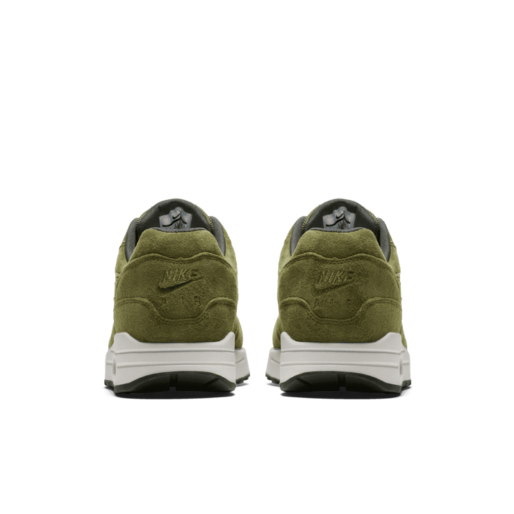 Nike Air Max 1 Olive Canvas Suede Angle 3