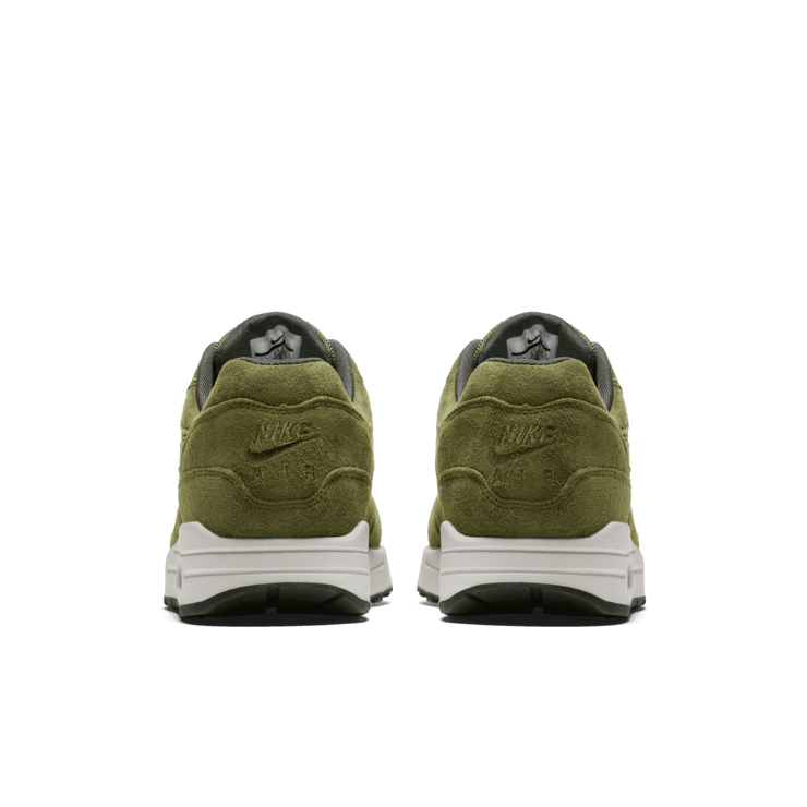 Nike Air Max 1 Olive Canvas Suede Angle 3