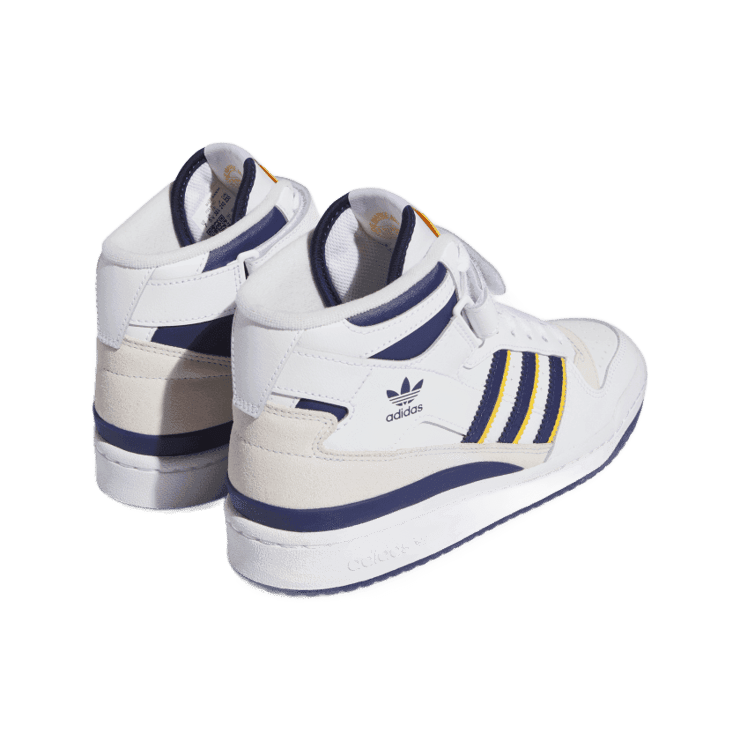 adidas Forum Mid Cloud White Dark Blue (W) Angle 3