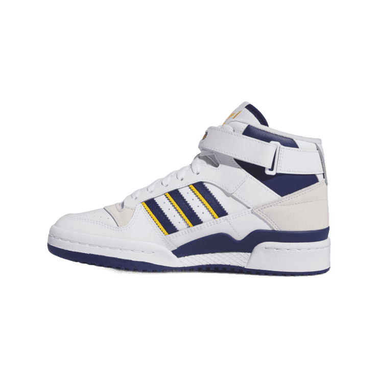 adidas Forum Mid Cloud White Dark Blue (W) Angle 4