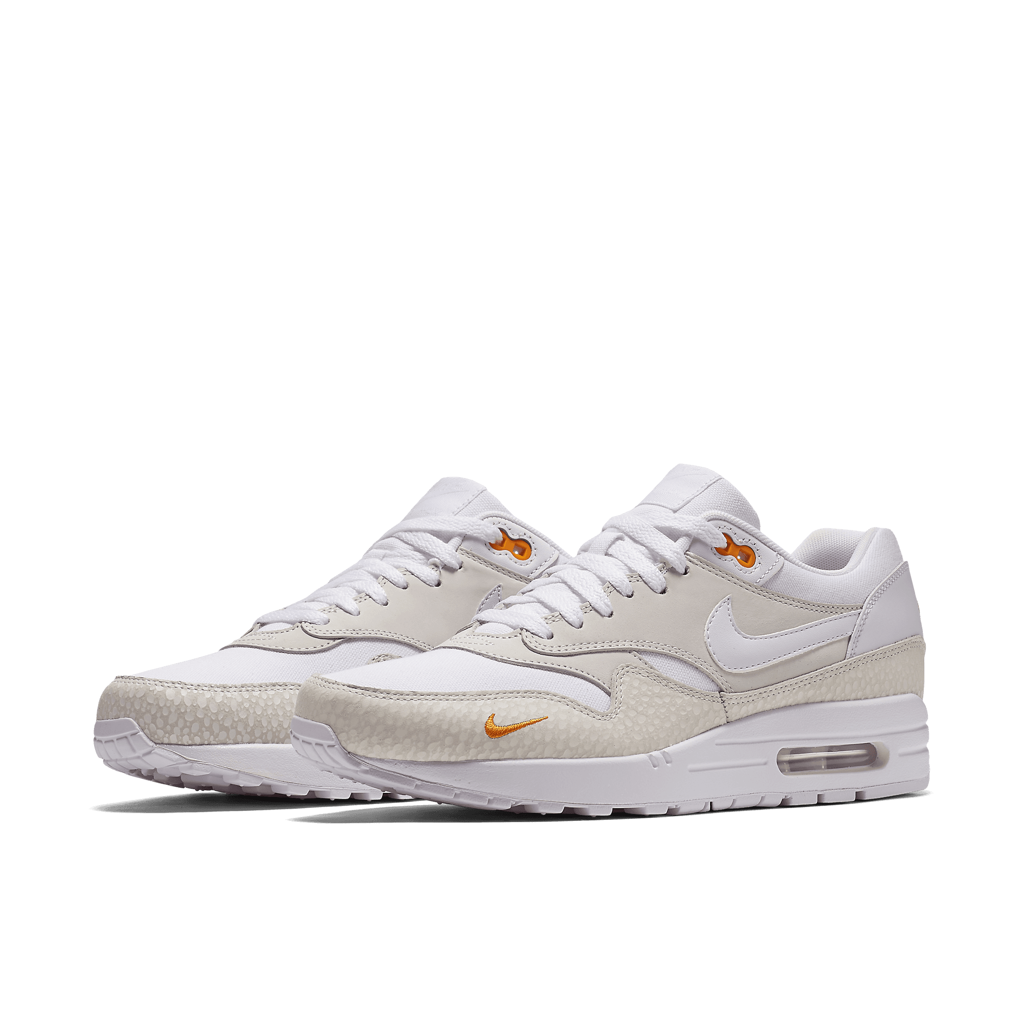nike air max 1 white kumquat