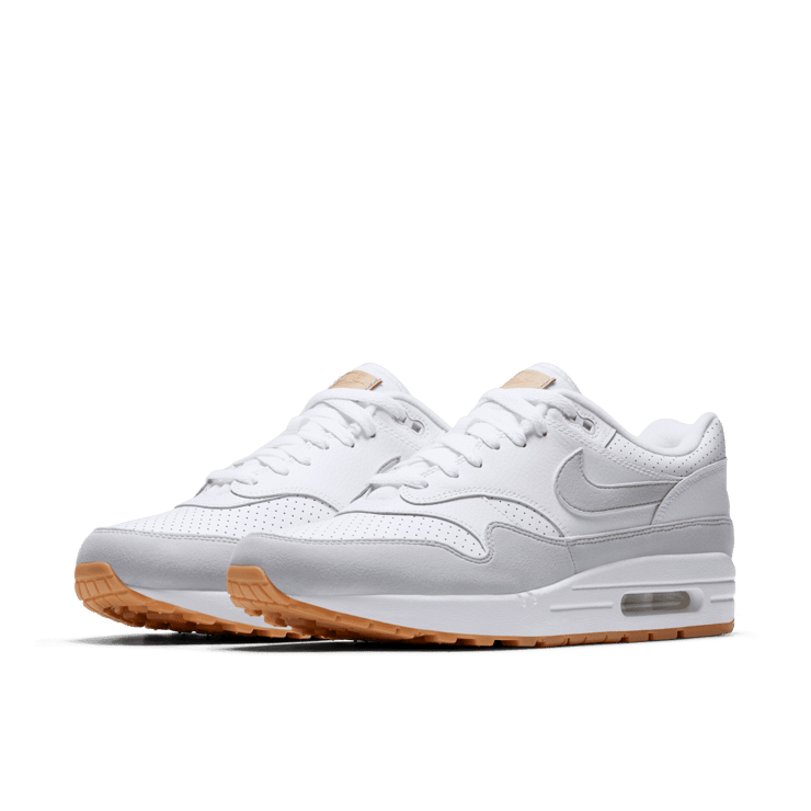 Nike air max 1 white platinum gum discount