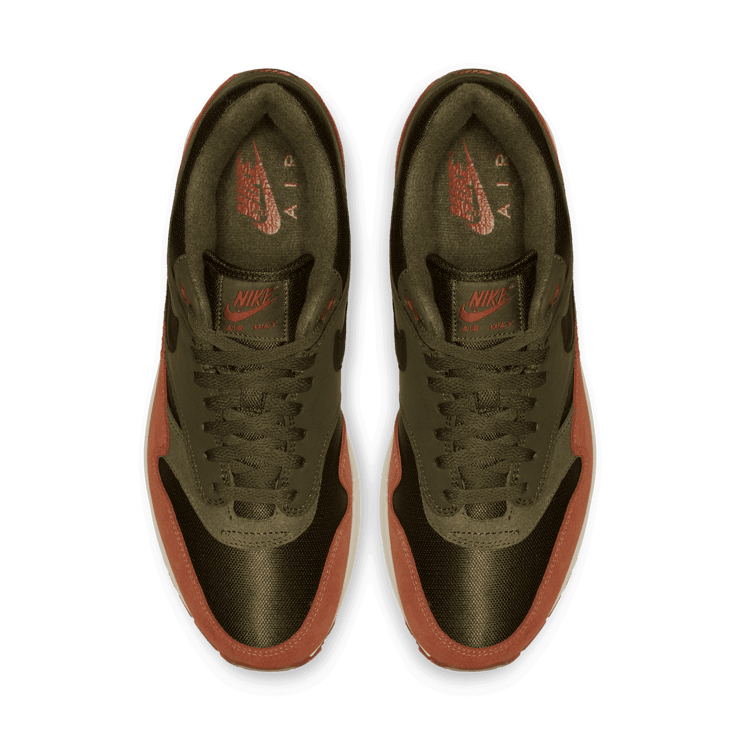 Nike Air Max 1 Olive Canvas Dark Russet Angle 1