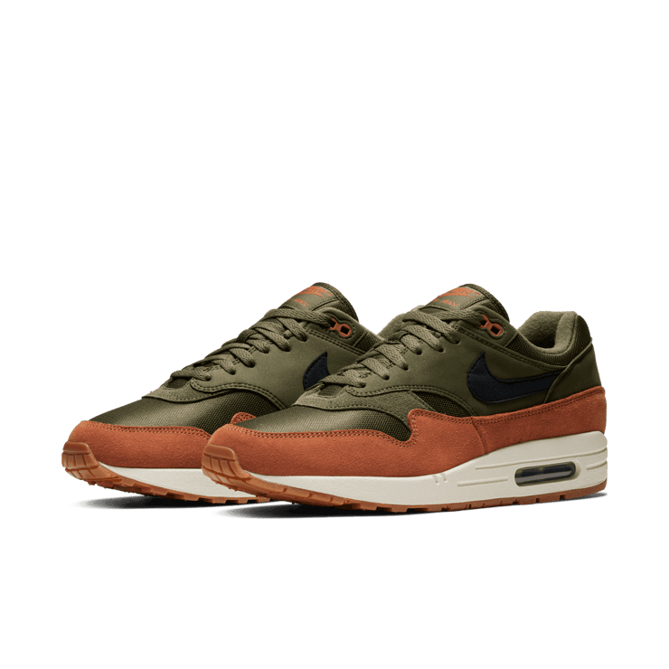 Nike Air Max 1 Olive Canvas Dark Russet Angle 2