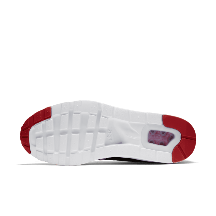 Nike Air Max 1 Ultra Pure Platinum Black Gym Red Angle 0