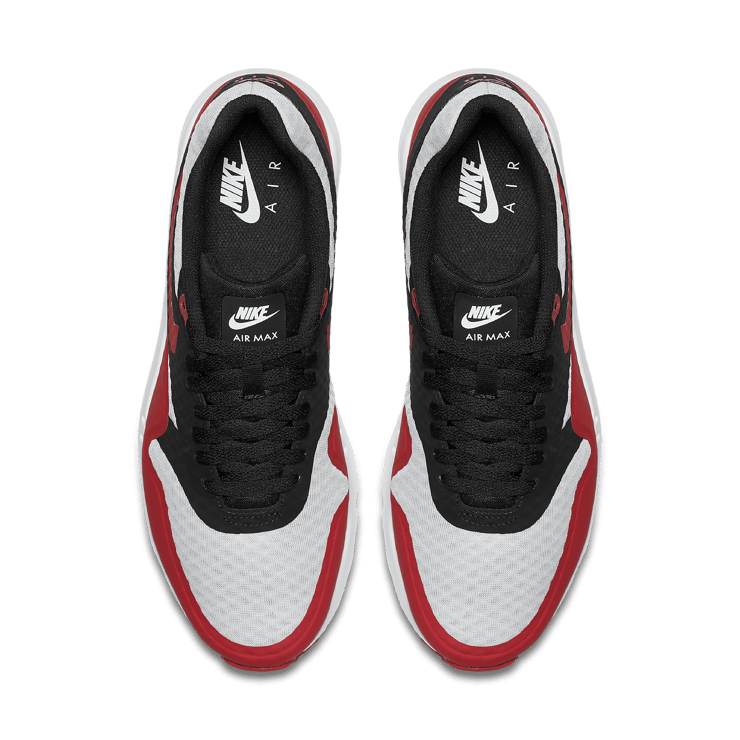 Nike Air Max 1 Ultra Pure Platinum Black Gym Red Angle 1