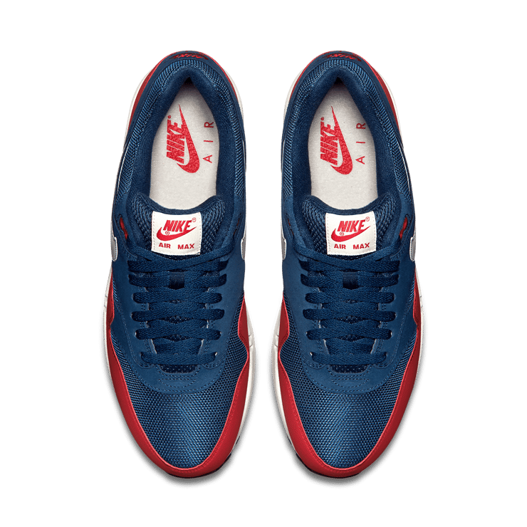 Nike Air Max 1 Midnight Navy Red Angle 1