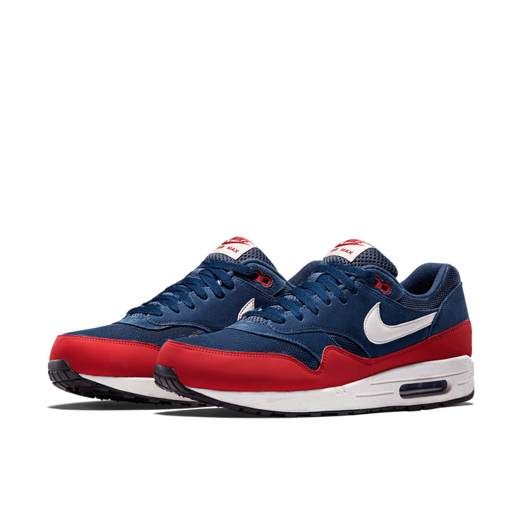 Nike Air Max 1 Midnight Navy Red Angle 2