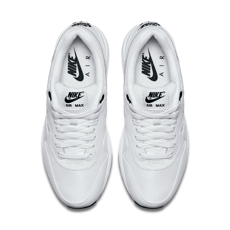 Nike Air Max 1 White White Black Angle 1