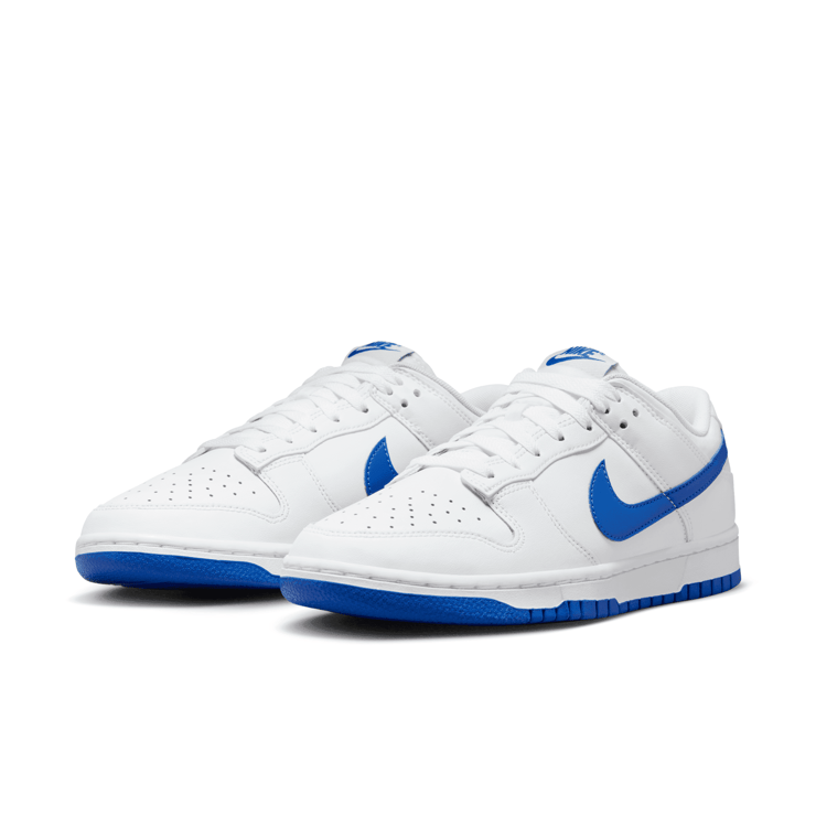 Nike Dunk Low White Hyper Royal Angle 2