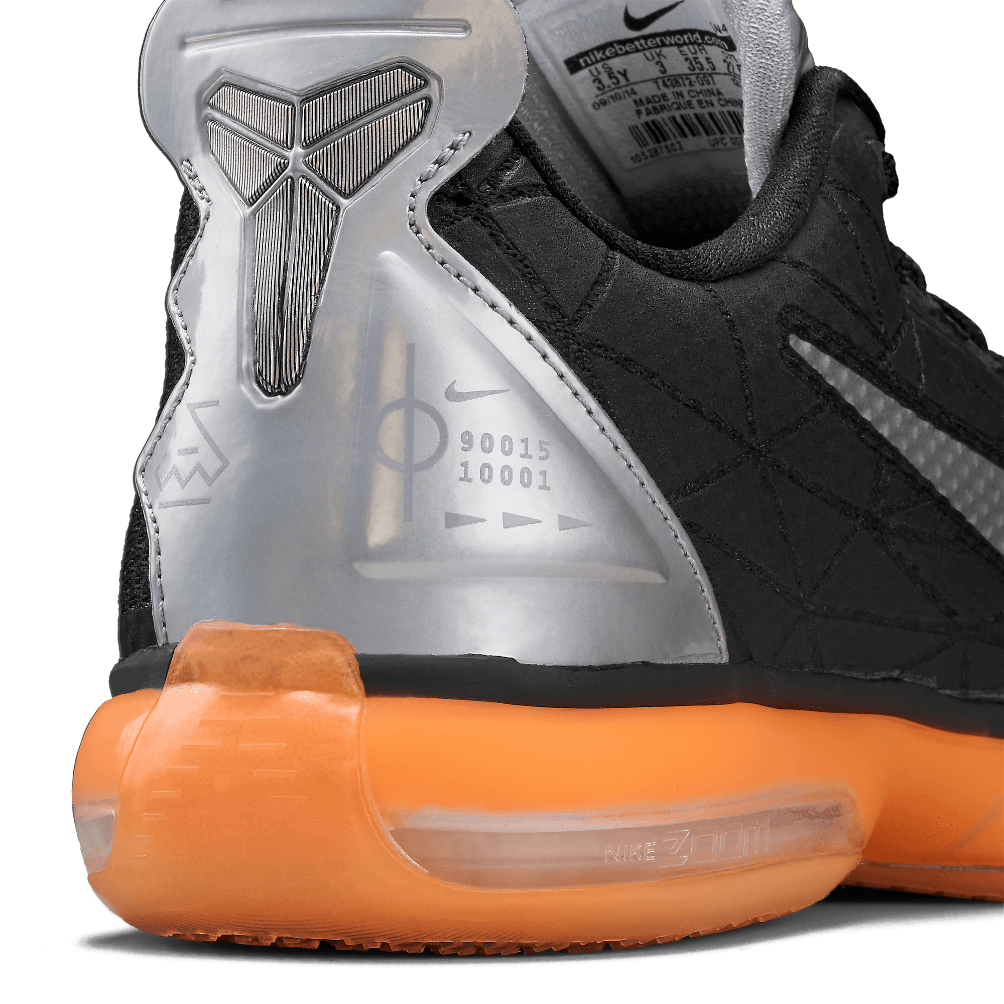 kobe 10 grey and orange