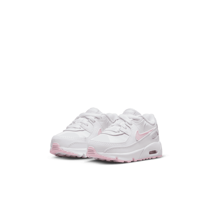 Nike Air Max 90 LTR White Pink Foam (TD) Angle 2