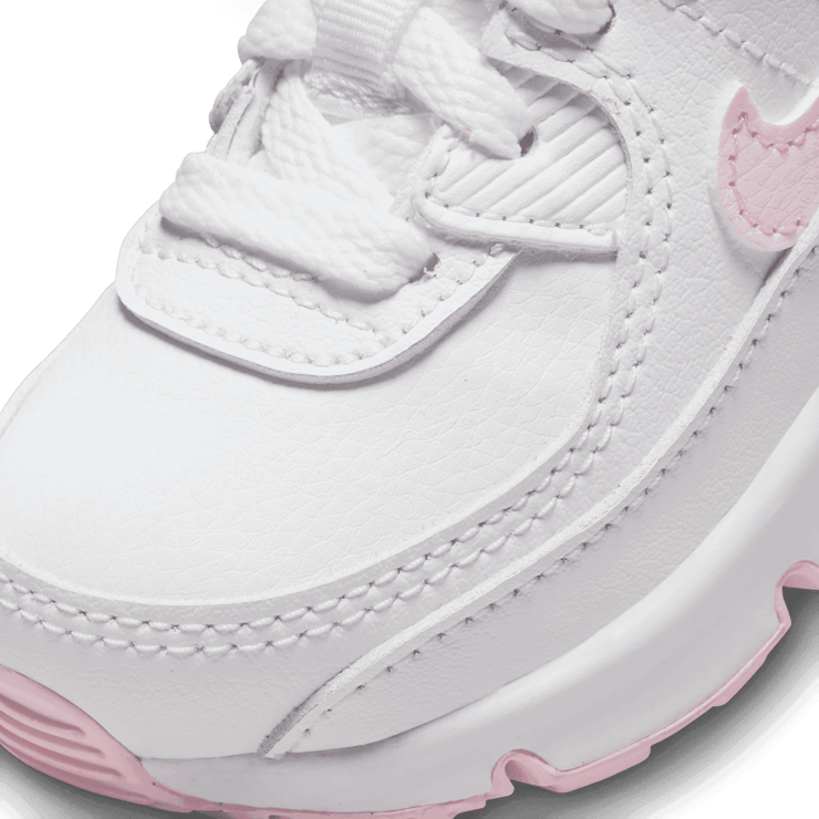 Nike Air Max 90 LTR White Pink Foam (TD) Angle 4