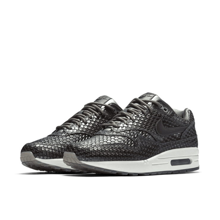 Nike Air Max 1 Reptile Metallic Pewter (W) Angle 2