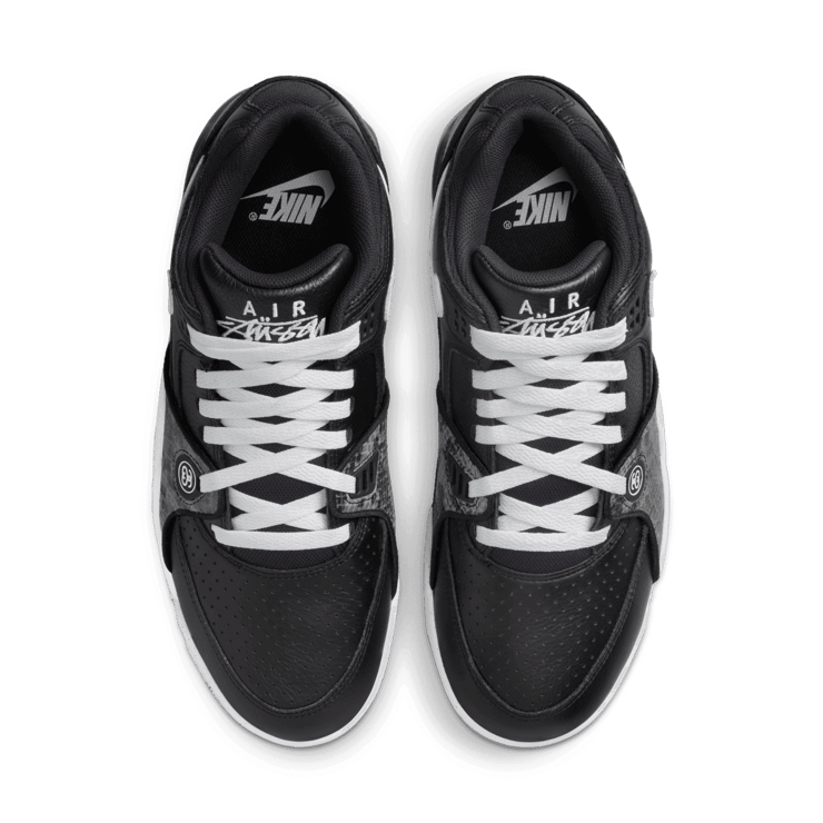 Nike Air Flight 89 Low SP Stussy Black White Angle 1