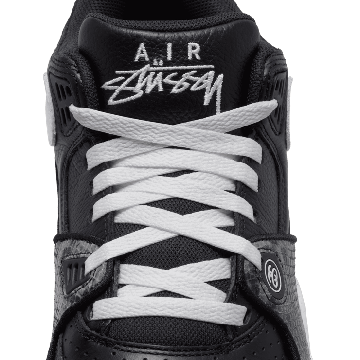 Nike Air Flight 89 Low SP Stussy Black White Angle 6