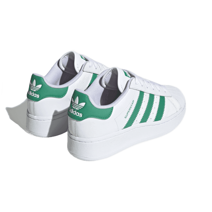 adidas Superstar XLG White Green (W) Angle 3