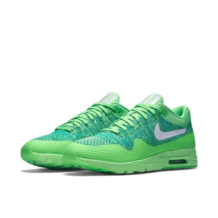 Nike Air Max 1 Ultra Flyknit Voltage Green (W) Angle 2