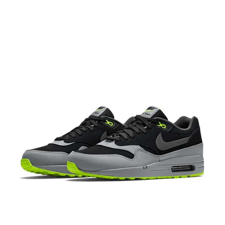 Nike Air Max 1 Dark Grey Volt Angle 2