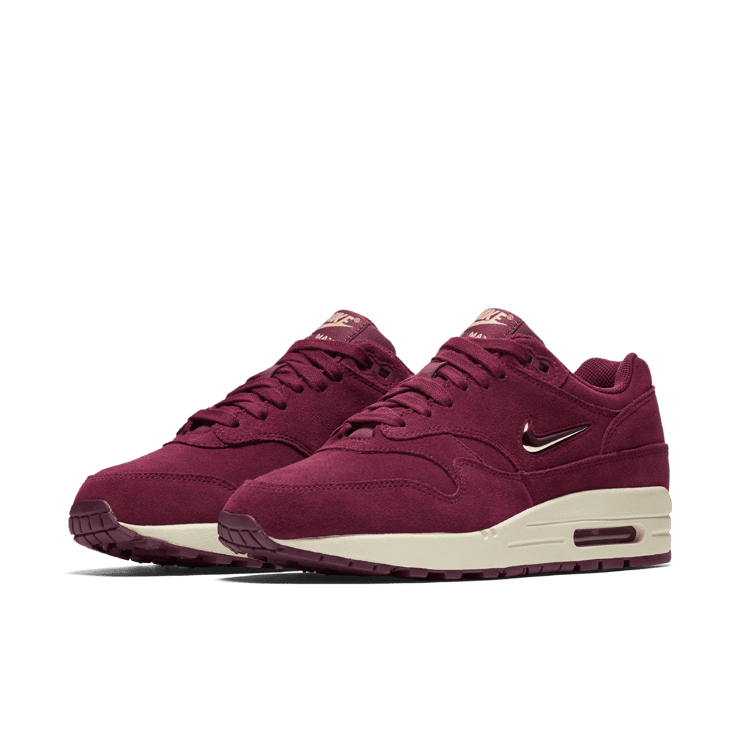 Nike Air Max 1 Jewel Bordeaux (W) Angle 2