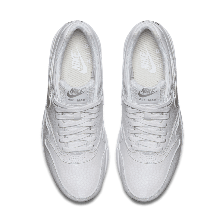 Nike Air Max 1 White Metallic Silver Ice (W) Angle 1