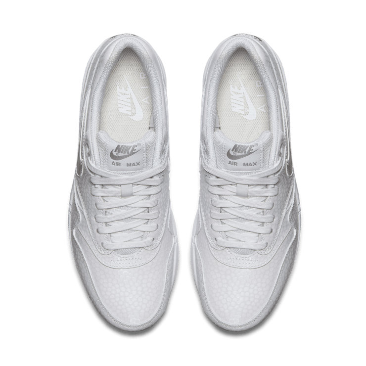 Nike Air Max 1 White Metallic Silver Ice (W) Angle 1