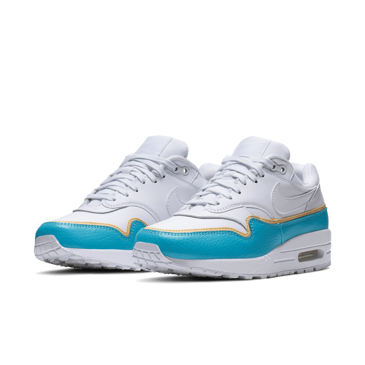 Nike Air Max 1 Liner White Blue (W) Angle 2