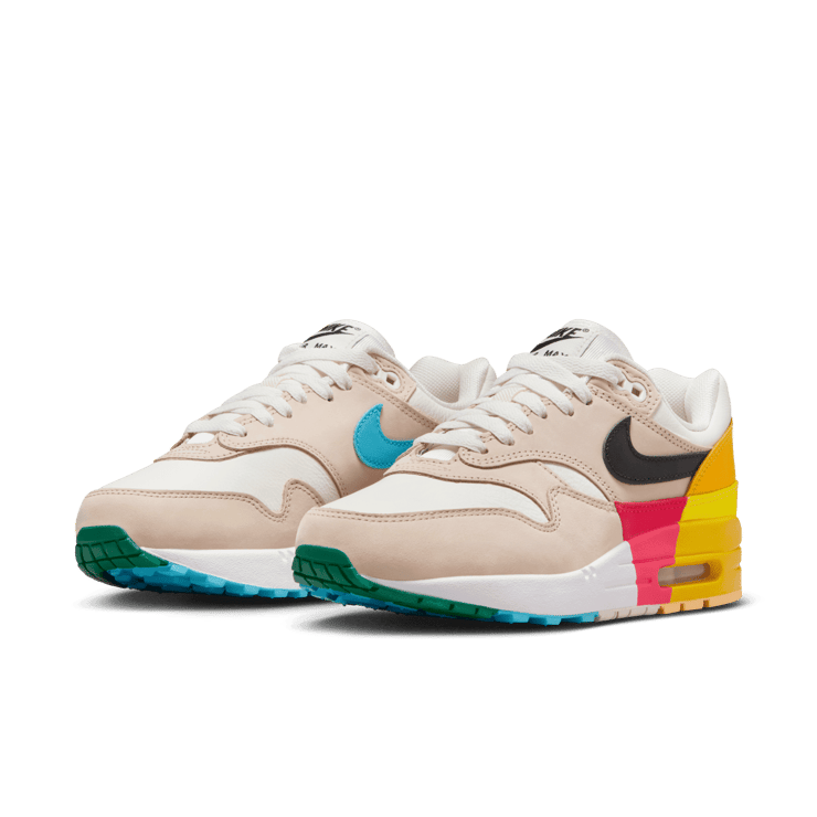 Nike Air Max 1 Khaki Multi-Color (W) Angle 2
