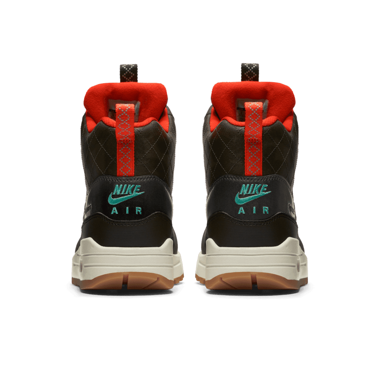Nike Air Max 1 Mid Sneakerboot Reflect Sequoia/Black-Bright Crimson-Mint (W) Angle 3