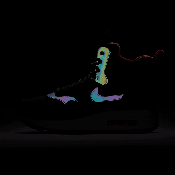 Nike Air Max 1 Mid Sneakerboot Reflect Sequoia/Black-Bright Crimson-Mint (W) Angle 4