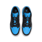 Air Jordan 1 Low Black University Blue (GS) Angle 1