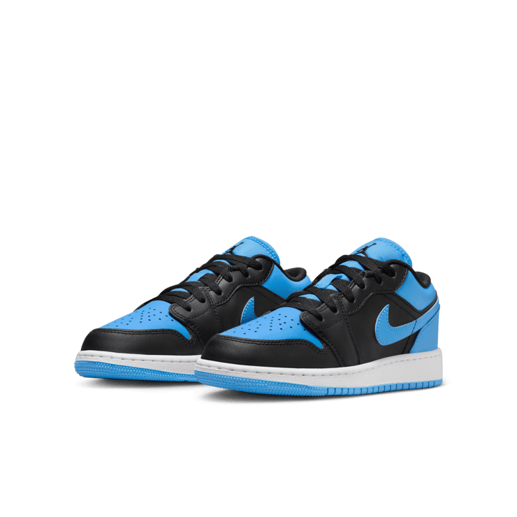 Air Jordan 1 Low Black University Blue (GS) Angle 2