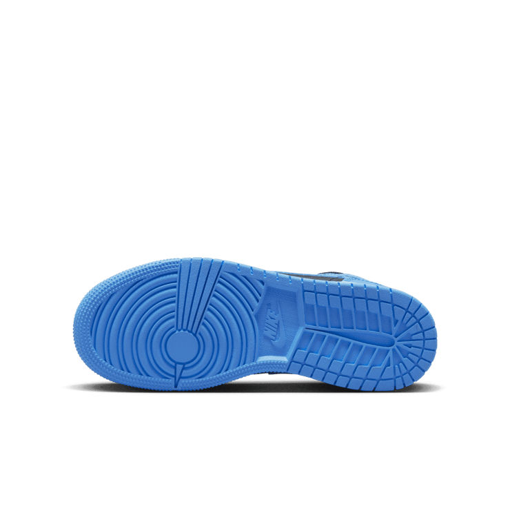 Air Jordan 1 Mid Black University Blue (GS) Angle 0