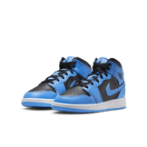 Air Jordan 1 Mid Black University Blue (GS) Angle 2