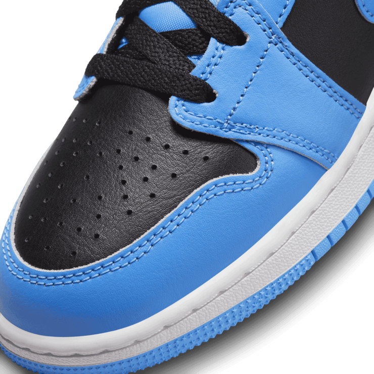 Air Jordan 1 Mid Black University Blue (GS) Angle 4