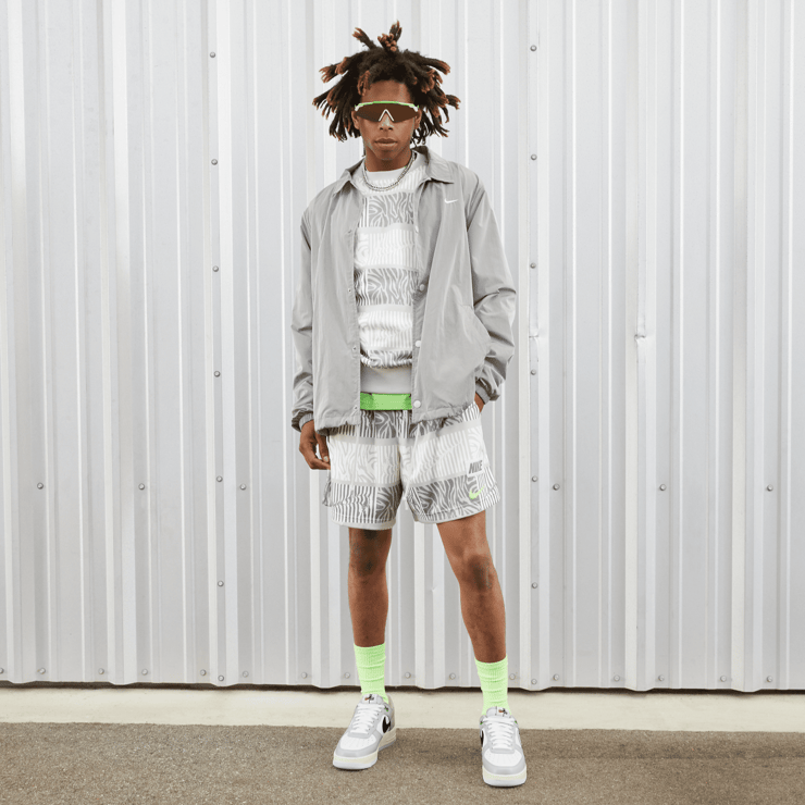 Nike Air Force 1 Low Split Light Silver Angle 8