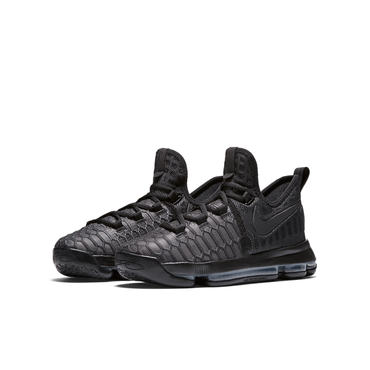 Nike KD 9 Triple Black (GS) Angle 2