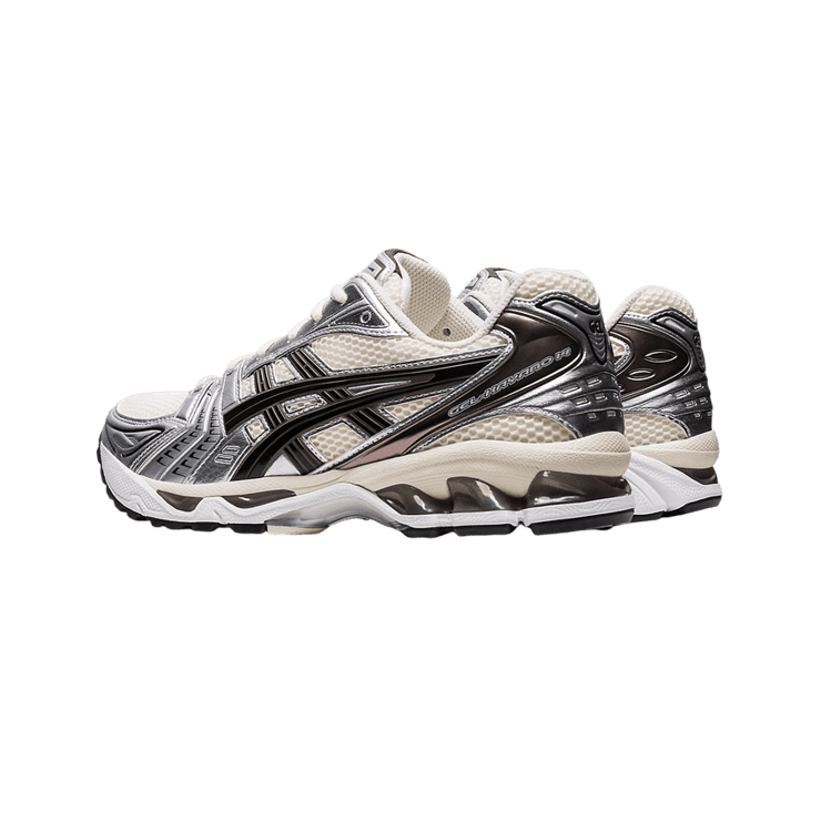 Asics Gel-Kayano 14 Cream Black Metallic Plum Angle 1
