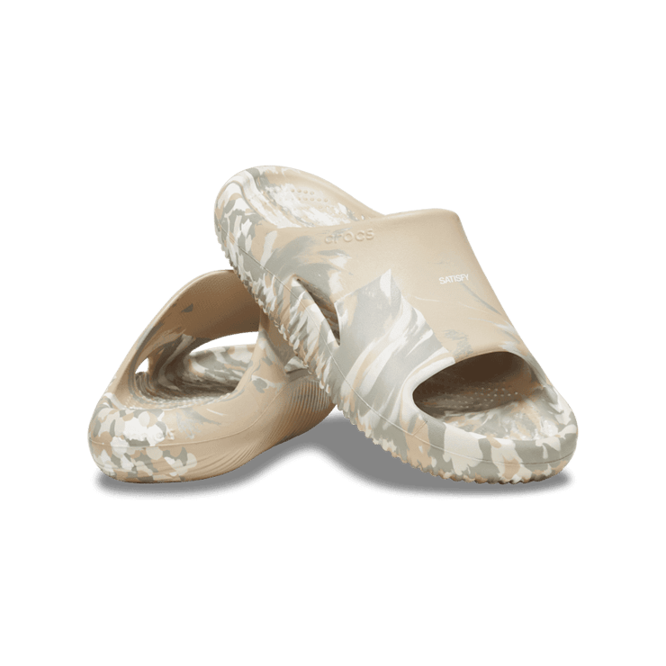 Crocs Mellow Slide Satisfy Running Marble Angle 0