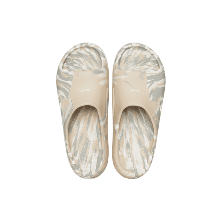 Crocs Mellow Slide Satisfy Running Marble Angle 1