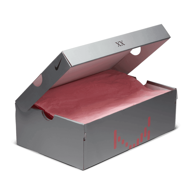 Nike LeBron 20 Black University Red (GS) Angle 12